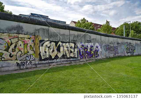 Berlin Wall in the area of the memorial 135063137