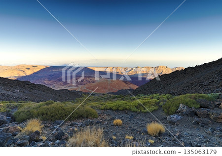The hiking trail from the peak of the Teide to the TF-21 The hiking trail from the peak of the Teide to the TF-21 135063179