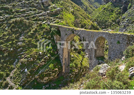 Ali Pasha Bridge near the city of Gjirokastra 135063239