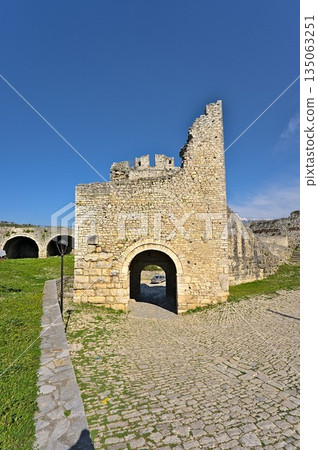 The entrance gate of the castle of Berat The entrance gate of the castle of Berat 135063251