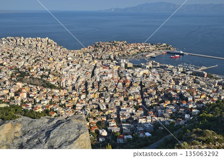 View on Kavala in Greece from a viewpoint 135063292