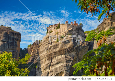 Monastery of Varlaam on a sunny day Monastery of Varlaam on a sunny day 135063295