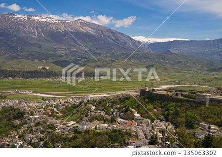 View on the city of Gjirokastra from Resort Kerculla View on the city of Gjirokastra from Resort Kerculla 135063302