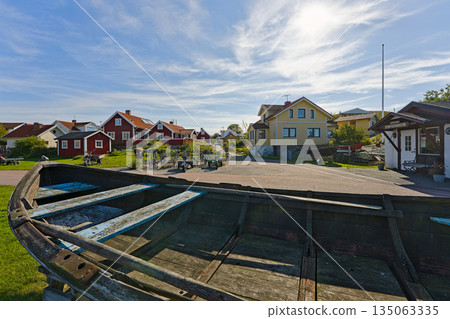 Main town area of the skerry island Asperoe 135063335