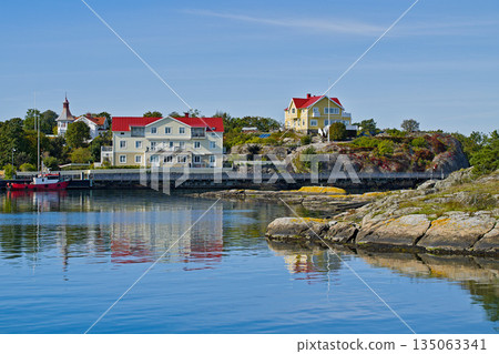 Harbour area on the skerry island of Fotoe 135063341