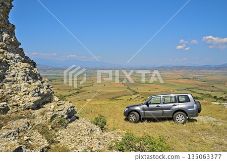 Offroad driving in the area of a hill called Kastro 135063377