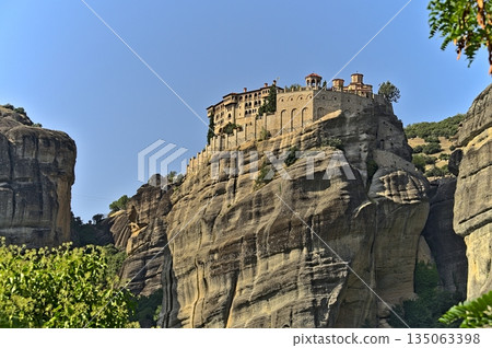 Monastery of Varlaam on a sunny day Monastery of Varlaam on a sunny day 135063398
