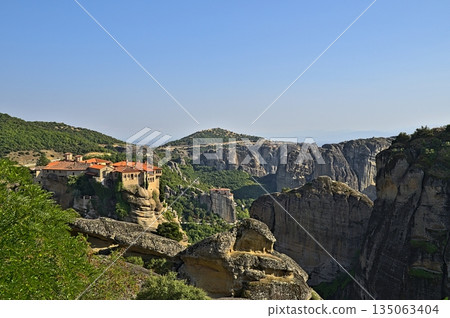 Monastery of Varlaam on a sunny day Monastery of Varlaam on a sunny day 135063404