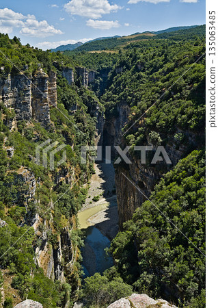 Osumi Canyon in Albania seen from the view points 135063485