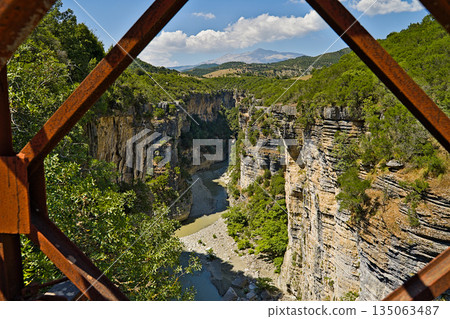 Osumi Canyon in Albania seen from the view points 135063487