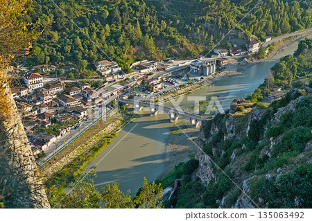 The city of Berat seen from the castle The city of Berat seen from the castle 135063492