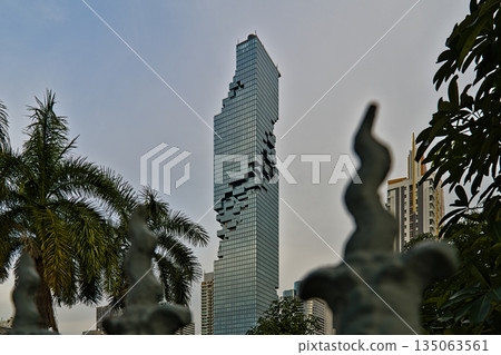 King Power Mahanakhon office tower with viewing plattform King Power Mahanakhon office tower with viewing plattform 135063561