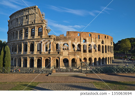 View on the Collosseum from the Forum Romanum View on the Collosseum from the Forum Romanum 135063694