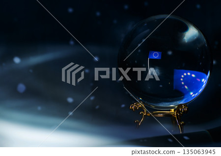 UK Future Prediction Inside Crystal Ball 135063945