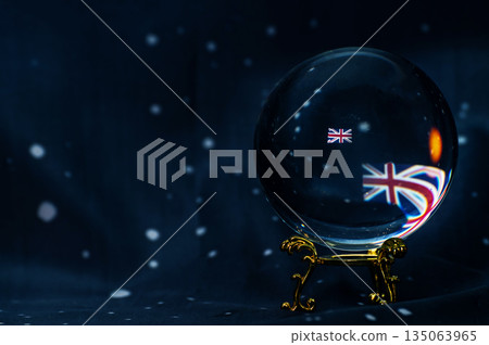 UK Future Prediction Inside Crystal Ball UK Future Prediction Inside Crystal Ball 135063965
