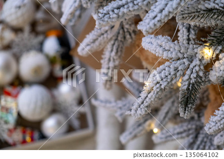 Christmas Ornaments and Decorated Tree Christmas Ornaments and Decorated Tree 135064102
