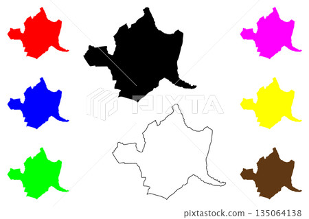 Lipa city (Calabarzon Region, Republic of the Philippines, ROP) map vector illustration, scribble sketch Lipa map Lipa city (Calabarzon Region, Republic of the Philippines, ROP) map vector illustration, scribble sketch Lipa map 135064138