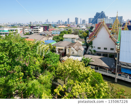 View of Bangkok, Thailand from the observation deck 135067226