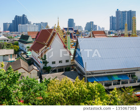 View of Bangkok, Thailand from the observation deck 135067303