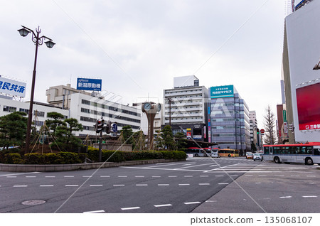 View of the Bandai Exit of JR Niigata Station, Hanazono, Chuo Ward, Niigata City, Niigata Prefecture 135068107