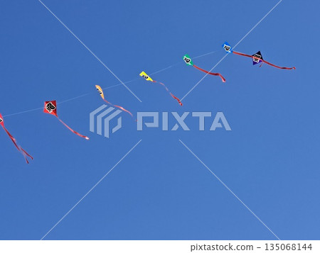 風箏在藍藍的天空中跳舞 135068144