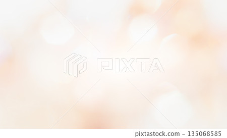 Soft, sparkling background, skin-toned beige, bokeh blurred gradation 135068585