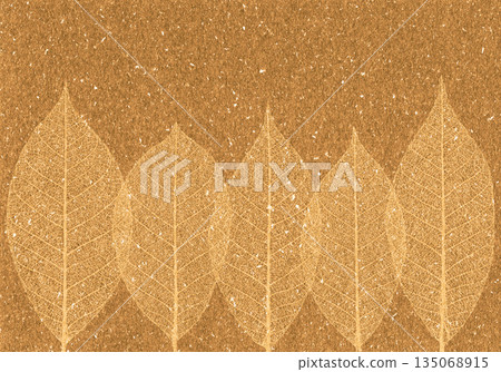 Lace-like leaf vein art, Warm Forest 135068915