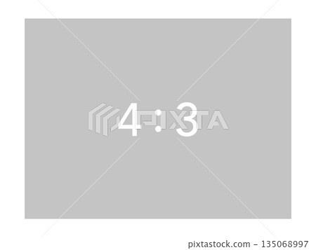 A gray square vector material with a 4:3 ratio. A template with a ratio suitable for posting images on social media. A gray square vector material with a 4:3 ratio. A template with a ratio suitable for posting images on social media. 135068997