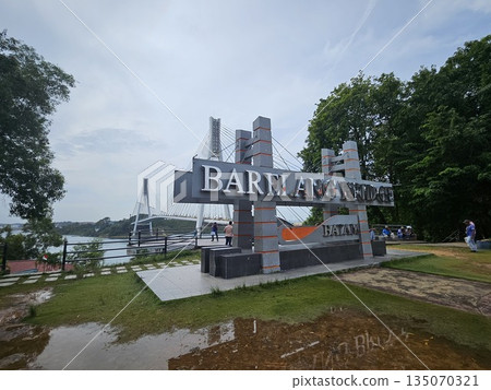 this is sign of Barelang Bridge at Batam City this is sign of Barelang Bridge at Batam City 135070321