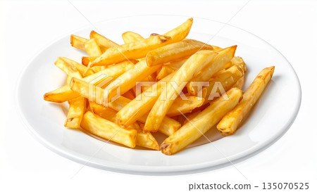盤子裡的薯條圖片 135070525
