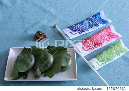 Children's Day image with carp streamers Children's Day image with carp streamers 135070881
