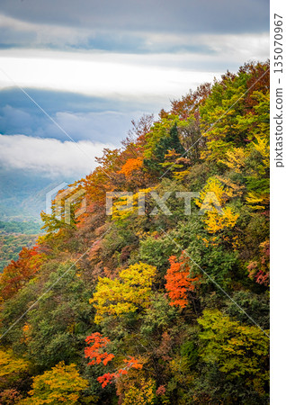 Fukushima Prefecture: Autumn foliage and a beautiful sunny day at Bandai-Azuma Skyline Fukushima Prefecture: Autumn foliage and a beautiful sunny day at Bandai-Azuma Skyline 135070967