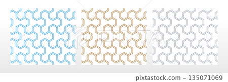 Set of abstract geometric patterns. Seamless vector backgrounds. Colored ornaments Graphic modern patterns Simple lattice graphic design Set of abstract geometric patterns. Seamless vector backgrounds. Colored ornaments Graphic modern patterns Simple lattice graphic design 135071069