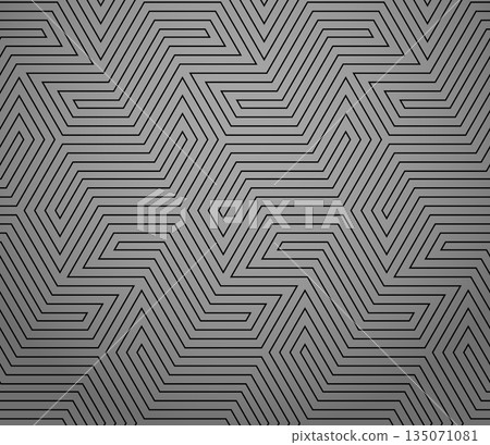 Abstract geometric pattern with stripes, lines. Seamless vector background. Gray and black ornament. Simple lattice graphic design Abstract geometric pattern with stripes, lines. Seamless vector background. Gray and black ornament. Simple lattice graphic design 135071081