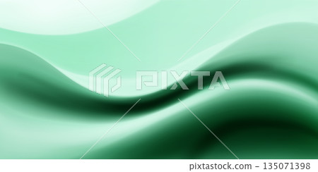 Wavy green background. 135071398