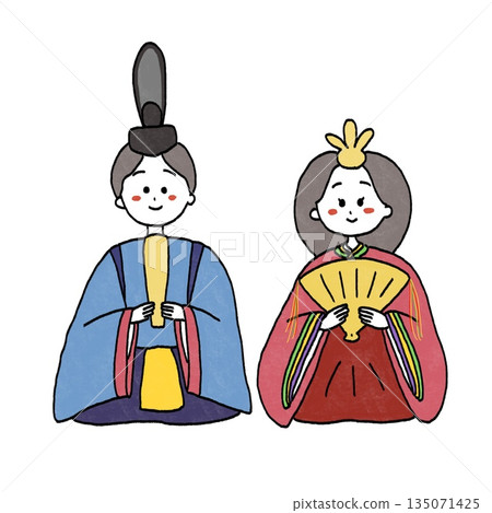 Hina doll illustration 135071425
