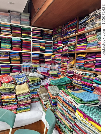 colorful fabric colorful fabric 135071428