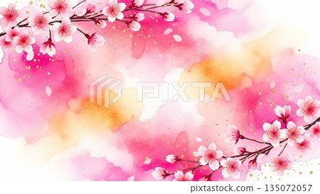 A gorgeous Japanese-style display of folded paper cranes and colorful sugar candy 135072057