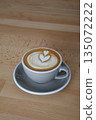 Cafe with latte art 135072222