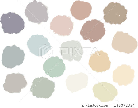 Colorful ink texture material set 135072354