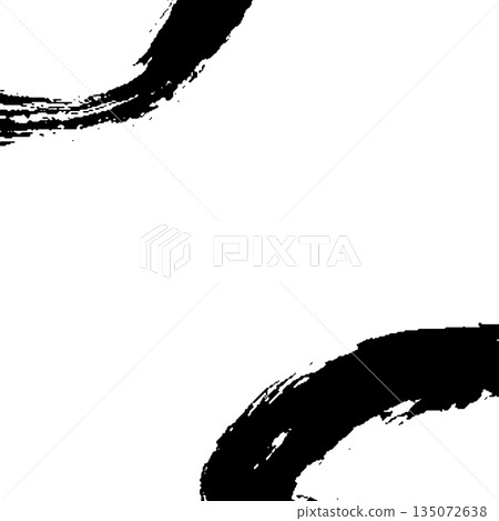 Handwritten brush stroke background illustration with margins Handwritten brush stroke background illustration with margins 135072638