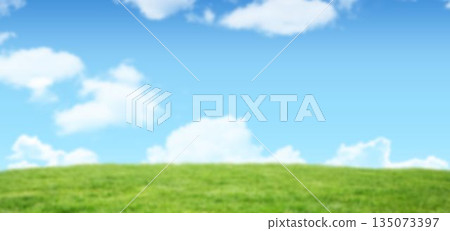 Panoramic view of green land Panoramic view of green land 135073397