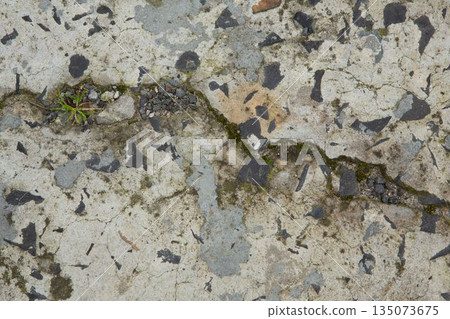 Old weathered wall, Close-up 135073675