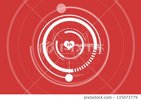 Digital composite of heart icon 135073779