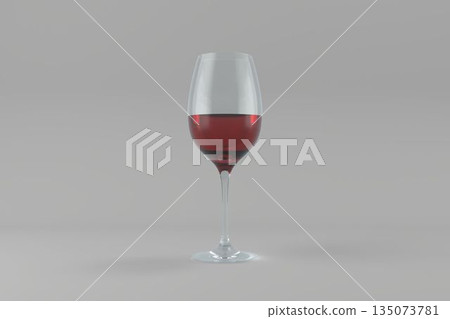 Close-up of half full wineglass Close-up of half full wineglass 135073781
