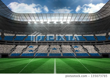 Stadium full of honduras football fans Stadium full of honduras football fans 135073785