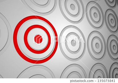 Red and grey target pattern Red and grey target pattern 135073841
