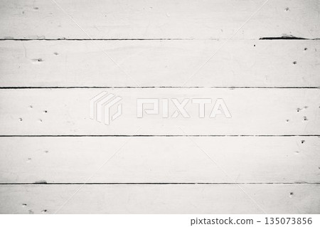 white painted wooden plank surface is showing flat design grain texture with nail holes, wear marks white painted wooden plank surface is showing flat design grain texture with nail holes, wear marks 135073856