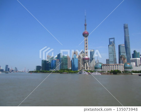 Shanghai, China, diorama style Shanghai, China, diorama style 135073948