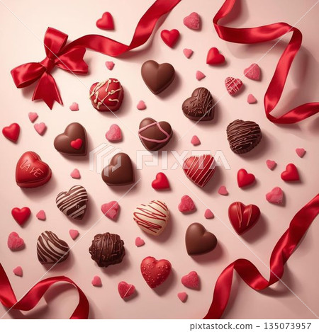 Simple and gentle image of Valentine's Day 135073957